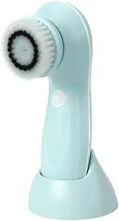 KAILIKETIY Electric Cleaning Brush Rechargeable Facial Cleanser 3 Brush Heads Face Washer Mini Facial Scrubber for Sensitive Skin Skin Cleansing Tool