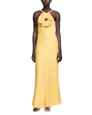Sandro Ruffled Maxi Dress