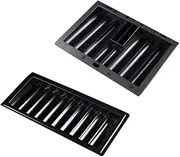 2pcs Chip Tray Poker Chip Rack Chip Container Chip Holder Desk Tray Craps Tables Shoe Black Jack Table Craps Felt Table Chip Storage Tray Plastic Desktop Potato Chips