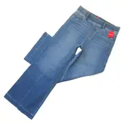 NWT SPANX 20407Q Seamed Front Wide Leg in Vintage Indigo Pull-on Jeans S Petite