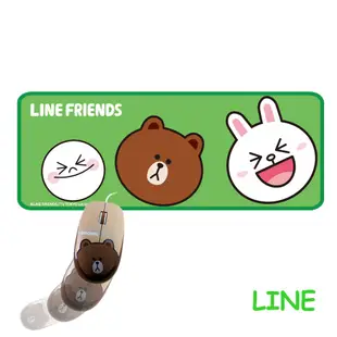 LINE FRIENDS 熊大有線滑鼠 + 滑鼠墊 超可愛 療癒小物