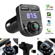 Car Wireless Bluetooth Fm Transmitter Mp3 Player Usb Car Charger Adapter
