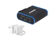 Kings 36Ah Lithium Portable Power Pack 100W USB C LiFePO4+ 100W USB Charger