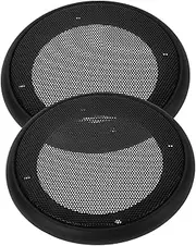 COMPUKAS 2pcs Subwoofer Speaker Grill Cover Durable Protector for Car Speakers Easy Installation Sleek Design for Enhanced Audio Protection for Car Enthusiasts