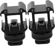 LIFKICH Professional Video Light Adapter Hot Shoe Mounts Adapter 2 Sets Easy to Carry Compatible DSLR Camera Accessory