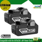 2pcs For Hitachi & HiKOKI BSL1830 18V 7.0Ah Lithium-Ion Slide on Battery BSL1850