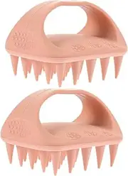 SOESFOUFU 2pcs 2 Scalp Massager Brush Shampoo Brush for Dandruff Removal Soft Bristles for Gentle Hair Care Ergonomic Non Slip Grip for Wet Curly Hair