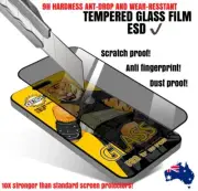 PRIVACY TEMPERED ESD glass Screen Protector For iPhone 15 15+ 15 Plus 14 13 12