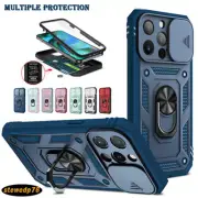 For iPhone 16 Pro Max 15 14 13 12 11 8 XS Case Shockproof Rugged Ring Full Cover