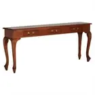 STEWART SOFA TABLE CONSOLE TABLE HALL TABLE MAHOGANY 3-DRAWERS LIGHT PECAN