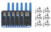 Motorola Talkabout T270 Two Way Radio FRS Walkie Talkies with Earpieces 6 Pack