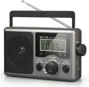 Greadio Portable Shortwave Radio AM FM Transistor Radio with Best Reception,LCD