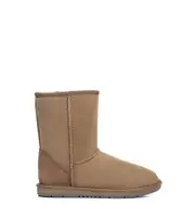 Ugg AS Women Men Short Classic Boots Genuine Double Face Sheepskin Boots Nonslip