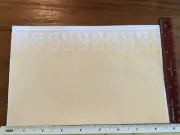 dollhouse miniatures 1/24 1/2 scale Wallpaper Yellow Vienna 8 3/4” X 5 1/4”