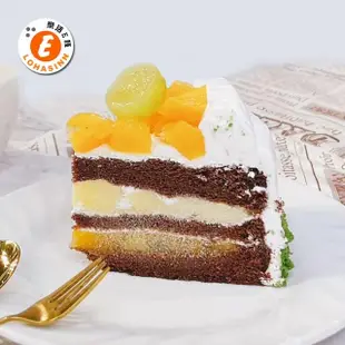 【樂活e棧】母親節造型蛋糕-夏日芒果巧克力蛋糕8吋x1顆(水果 芋頭 布丁 手作)