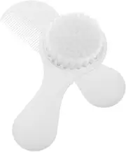 KOCKSHION 2pcs Hair Brush Set with Soft Bristles Scalp Scrubber for Newborns Gentle Cradle Cap Brush Comb Soothing Head Massage for Boy Girl Safe Grooming Tools
