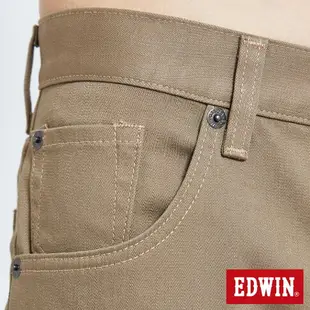 EDWIN 503 BLUE TRIP 大尺碼 保溫款 中直筒牛仔褲 -男款 褐色 STRAIGHT