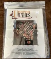 9" Seam Pressing Template by Unseen Hands & Pattern for Cathedral Throw Quilt