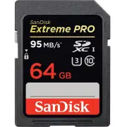 SanDisk 64GB Extreme Pro SDXC UHS-I 95mB/s Memory Card