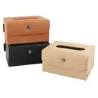 Fixed Car Seat Tissue Box Seat Back Hanging Paper Napkin Box Organizer For Car