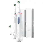 [3美國直購] Oral-B Smart Clean 360 可充電電動牙刷 2組牙刷共3刷頭 含充電器 旅行收納殼 360度清潔_A2907391