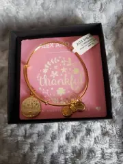 Alex and Ani “Thankful” Bangle Bracelet in Box
