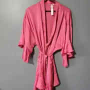 NEW VICTORIAS SECRET Robe Medium Large Pink Coquette Feminine Dainty Satin
