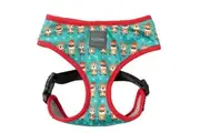 Disco Deers Christmas Harness for Dogs Medium by FuzzYard - 32cm Neck & 38 to 55cm Chest