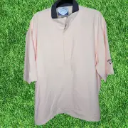 NEW CALLAWAY GOLF X SERIES PEACH XL PULL OVER ZIPPER PEACH MICROFIBER