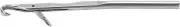 Baxnore Professional Overlock Sewing Machine Needle, 1.5in Heavy Duty Stainless Steel Hook Needle for Blanket Edging Rug Stitching