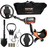 Metal Detector for Adults&Kids, 250mm, Professional Adjustable Higher Accuracy Gold Detector, IP68 Waterproof Coil with LCD Display 7 Modes Advanced DSP Chip, for Detecting Gold Treasure