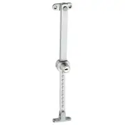 Key Locking Telescopic Window Stay, Satin Chrome