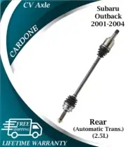 Cardone OEM Rear CV Axle For 2001-2004 Subaru Outback 2.5L Automatic Lifetime W. (for: Subaru)
