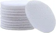 10Pairs/lot Strong Self Adhesive Hook and Loop Fastener Tape Nylon Sticker Adhesive Fastener Hook Loop with Glue for DIY (Color : White Round)