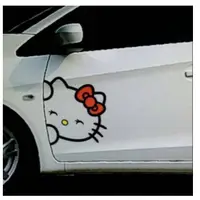 在飛比找蝦皮購物優惠-Hello Kitty 貼紙切割貼紙汽車本田 Brio 模型