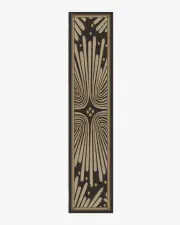 75' x 365' | Machine Washable Runner Rug | Kid & Pet Friendly | Indoor Rug | Jonathan Adler Gatsby Black & Gold Rug | Ruggable