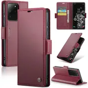 CaseMe Samsung Galaxy S20 Ultra 5G Folio Wallet Case Cover Side Closure G988 [Wine]