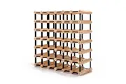 42 Bottle Timber Wine Rack Storage Cellar Organiser