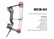 Steel Ball Arrow Double Bowstrings Compound bow MCB-04