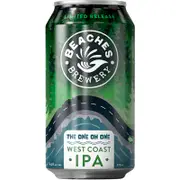 Beaches Brewery The One West Coast Pale Ale Can 375mL