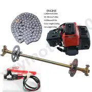 740mm Go kart Rear Axle kit + 49cc 2 Stroke Engine Motor Quad Dirt BIKE ATV