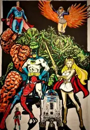 MULTIVERSE 11X17 Original ART COMIC BOOK BOARD Mashup DC Motu Star Wars Marvel*