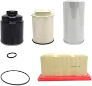 Fuel Filter Water Separator & Oil Filter & Air Filter Set for Dodge Ram 6.7L 2500 3500 4500 Turbo Diesel Engines Replaces 68197867AA 68157291AA 5083285AA 53034051AB