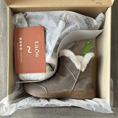 Taos - Future Mid Boot Dark Taupe Suede Women's Shoes Size US 7M FTM-14066 New
