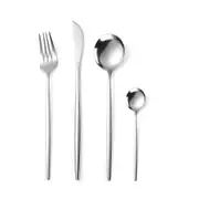 1Set 304 Stainless Steel Cutlery Set Dinnerware Kitchen Silverware Steak Knife Tableware Spoon Fork
