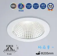 在飛比找樂天市場購物網優惠-好商量~舞光 LED 30W 崁燈 20.5cm 黑鑽石 高