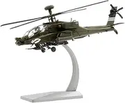 Replica Pre-Build Aircraf AF1 Army AH-64D Die-cast Metal Apache Helicopter Gunship 04-05472 Finished Alloy Model 1/72 for Military Display Collection Gift Collection Gift Display