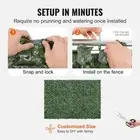 Artificial Ivy Privacy Fence Green Wall Screen Faux Hedge For Outdoor Garden