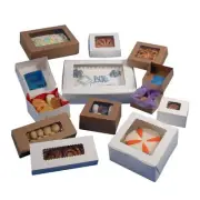 Boxit Corporation Auto Window 1-Piece Cake Box 8" L x 5" W x 8" D | 100/Bundle