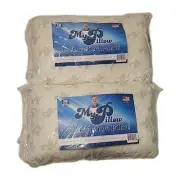 2 New In Plastic My Pillow Go Anywhere Pillows 12" X 18" Travel Made in U.S.A
